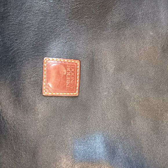 Large dooney bourke vintage hobo shoulder bag black leather excellent condition - Picture 6 of 7